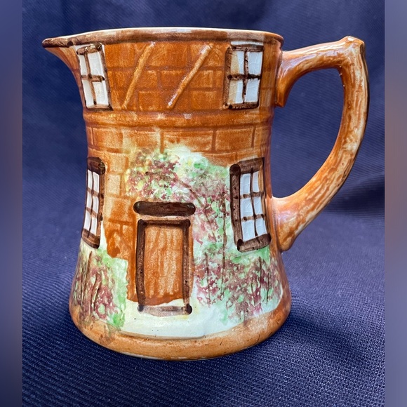 Vintage Price Kensington Cottage Ware Small Brown Pitcher w/ Handle Made In Eng. - Picture 6 of 7